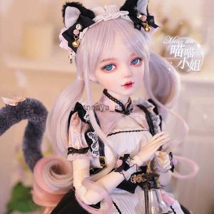 Dockor 1/3 BJD Doll 60cm tjej Nya ankomstgåvor för tjejdocka med kläder byter ögon dolls katt bästa gåva för barn skönhet toyl2402