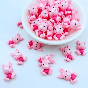 Hantverksverktyg 10 st söta kawaii mini tecknad djur platt rygg harts cabochons scrapbooking diy smycken dekoration accessorie k14