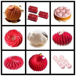 Shenhong New Multiple Shapes Silicone Cake Decorating Mold para panificação de molde de molde Mousse Bakvormen Pan Pan Bakewar Tools T2002961