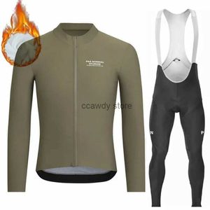 Herrspårar 2024 PNS MEN MEN VINTER THERMAL FECE CYKLING JERSEY SET SPORT TEAM kostym Mountian Clothing Ropa Ciclismo Hombreh2421