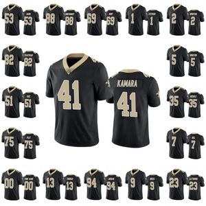 New Orleans''Saints''Men #9 Drew Brees 13 Michael Thomas 41 Alvin Kamara 7 Taysom Hill Benutzerdefiniertes Damen-Jugend-Fußballtrikot