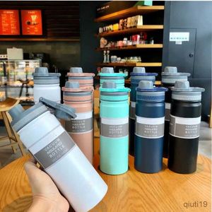 Thermoses 530ML Tyeso Thermal Water Bottle Stainless Steel Coffee Thermal Mug Vacuum Flask Insulated Sport Travel Thermos Cup Kettle