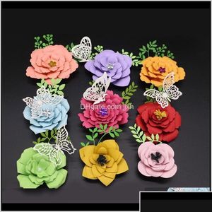 Craft Tools Tools Arts Crafts Gifts Metal Flower Floral Design Embossing Cutting Dies Tool Stencil Template Mold Making Drop Delivery Dh20A