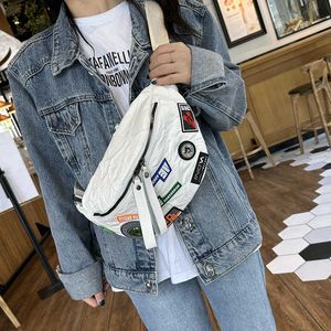 Waist Bags Super Popular Contrasting Color Chest Bag for Women in New Trendy Korean Style Crossbody Bag Versatile Casual Waist Bag Niche Design Dumpling Bag