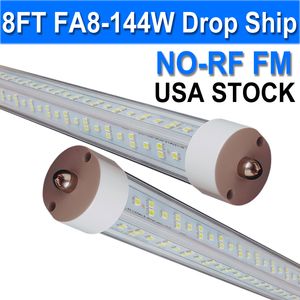 FA8 LED Bulbs 96" 8FT 144W FA8 Single Pin LED Tube Lights 14400LM, 6500k F96T12 Bulb Fluorescent Replacement, Ballast Bypass Linkable Workbenck Barn usastock