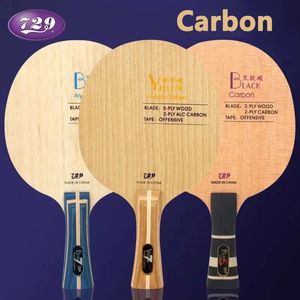 Originale 729 Amicizia Giallo ALC Ping Pong Lama 5 Legno 2 Arylate Carbonio Professionale Ping Pong Blu Offensivo 240122