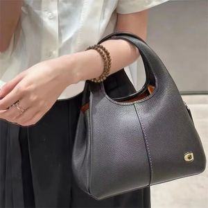Мягкая роскошная сумка, высококачественные дизайнерские сумки LANA 23, сумка через плечо большой вместимости, модные сумки-тоут с магнитной пряжкой для женщин, коричневый, черный xb115