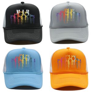 Designer Baseball Cap Mens Football Cap med Splashed Ink Letters LOGO