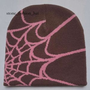 Sp5der Hat Y2K Beanie Spider Web Hat Knit czapkę czapkę czapkę czapkę SP5DER Web Beanie Hat Worbgy Beanie Cap Fashion High Street Brand Spider Hat White Fox 3789