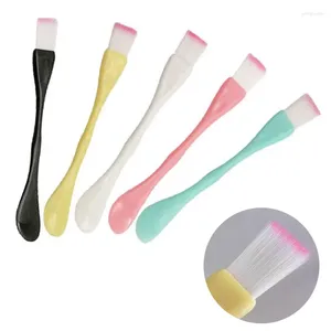 Makeup Brushes Soft Face Mask Brush Spoon Double Head Dual-Use Powder Blusher Skin Care Blender Foundation Applicator Tool