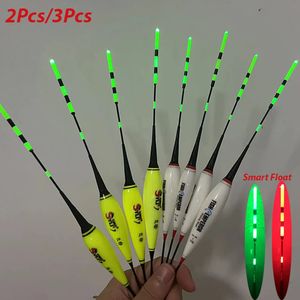 2/3PCS釣りスマート電子フロートLED LUMINESCENSECAL 3G/5G/7G/8G/9G/10G重力センシング大きな浮力大胆な夏の夜240125