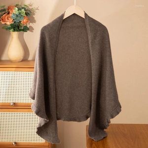 Kvinnors stickor Knapplösa fast färg Top Autumn och Winter Blus Skin Friendly Lightweight V-Neck Cardigan