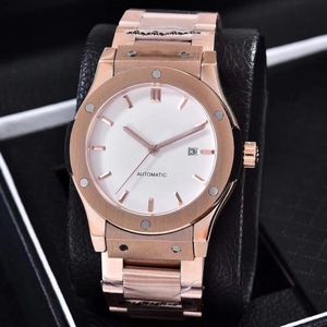 Luxury men automatic mechanical watch steel strap mens waterproof stainless steels business watches various colors are available226D