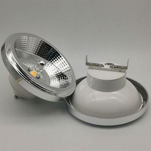 LED Down Lamp varm kall vit belysning Dimble AR111 Embedded Cob LED Spotlight 12W GU10 Takljus ES111 AC85-265V DC12V257X