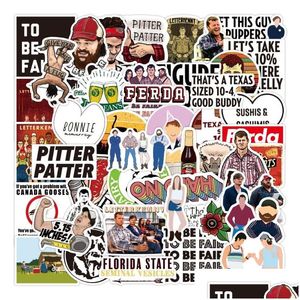 Araba Çıkartmaları 50 PCS Karikatür Komedi TV Şovu LetterKenny Sticker Iti Kids Oyuncak Kaykay Motosiklet Bisiklet Çıkartmaları Toptan Damla Deliv Dhvjr