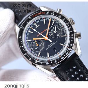 Роскошные часы Speedmaster Sport Back Moonswatch, прозрачные мужские и женские дизайнерские часы Omig, высококачественный хронограф montre luxe с коробкой U09U