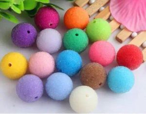 Contas kwoi vita vidro robusto shinestone resina Bling Gumball Ball Beds for Kids Colares 19mm