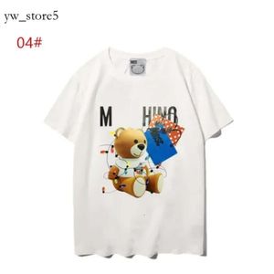 Moschino kvinnor herr designers t skjortor tshirts mode brev tryckning kort ärm lady tees lyxys casual klädtoppar t-shirts kläder moschinos skjorta 644