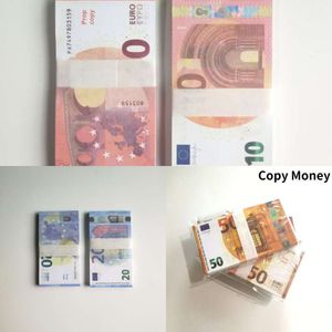 Kopieren Sie Geld prop Euro Dollar 10 20 50 100 200 500 Party Lieferungen gefälschte Filmgeld -Börsen spielen Sammlung 100pcs/Packlaqof06b