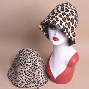 Leoparden-Filz-Wollkegel-Cloche-Kapuze, Modehüte, Fascinators, Blockbasis B088 240126