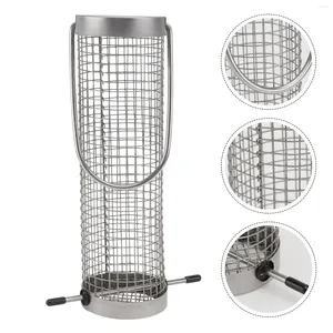 Other Bird Supplies Stainless Steel Feeder Finch Feeders Balcony Feeding Apparatus Tool