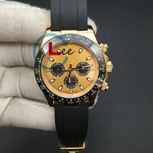 12 Colors High Quality Men Watch Mechanical Automatic Wristwatch Silicone Strap Ceramic Bezel Sapphire 116518 Dive Watches 40mm226k