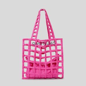 Shoulder Bags Casual ollow Large Capacity Tote Bag andmade Woven Women Soulder Summer Beac Big andbag Candy Color Bali Female PursesH2421