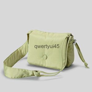 Axelväskor godis färg fyrkantig puffer väska designer vadderade kvinnor soulder crossbody nylon ligt weigt små varma kvinnliga plånböcker 2024H2421