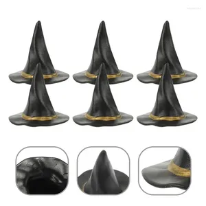 Party Decoration 24 Pcs Halloween Mini Witch Hats Drinks Miniature Dolls Small Craft Items Decors Doll House Scene Layout