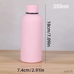 Termoser 350 ml Small Mouth Thermos Cup Outdoor Car Rostfritt stål Coke Bottle Double Layer Vakuum Cup Sports Kettle