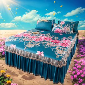 3-stycken sexig blommor sängöverdrag-utan halkbäddsklänning för kung/drottning storlek 1,5 m/1,8 m/2 m sängar mjukt hem sängkläder täckning 240127