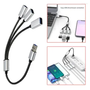 Splitter kablosu USB Erkek - 3/2 2.0 Dişi Uzatma Kablosu Port Hub DataCarger Güç Bölünmüş Adaptör