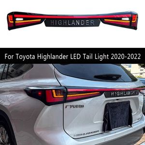 Fren Ters Sis Fabrikaları Dinamik Salat Formanı Toyota Highlander LED Kuyruk Işığı 20 21 22 Yeni Kluger Arka Lamba Arka Ilight Montajı