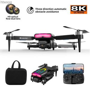 Drones F199 Drone HD 4K 8K HD Câmera Dupla Profissional RC Dobrável Quadcopter Fotografia Aérea FPV Helicóptero Brinquedos Adulto Crianças Presentes YQ240201