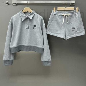 Damenanzüge, Blazer, Designer-Marke, frühes Frühjahr, neues High-End-weiches und jugendliches, lässiges, bedrucktes Buchstaben-Hoodie mit Shorts-Set XIP7