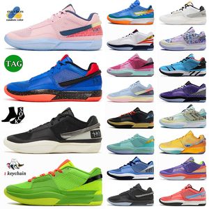 New Designer Ja 1 OG SCRATCH Basketball Shoes Ja1 Hunger Light Smoke Grey Soft Pink Zombie Eybl Nationals Men Women J1 Grinch OG Sneakers Trainers