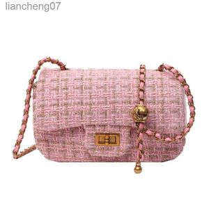 الأكياس المسائية حقيبة مربعة صغيرة الأزياء حقيبة الكتف الكتف النسخة الكورية سلسلة Crossbody Bag Luxury Brand Star مع نفس النمط YQ240125