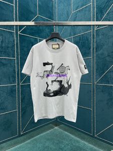 Herren-T-Shirt, Designer-T-Shirt, locker sitzendes T-Shirt, modisches Ed-Künstler-Kurzarmhemd, Herren-Freizeithemd, Luxus-Street-Poloshirt, 1921 bedrucktes Herren-T-Shirt 843