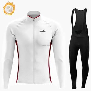 Męskie dresy 2024Winter Rowerowe odzież Męskie FEC termiczne Long Seves Jersey Suit Outdoor Mountain Bike Pants Seth2421