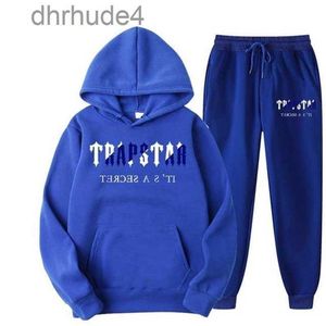 Мужские спортивные костюмы Trapstar Print Tracksuit, толстовка с капюшоном и мешковатые брюки, теплые 15 цветов для пробежек 221011 0KVS