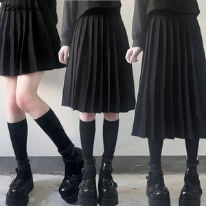 Skirts Pleated Skirts Women S-5XL Vintage Ins Young basic Leisure Korean All-match Autumn High Waist Chic Cozy Female JK Faldas College YQ240201