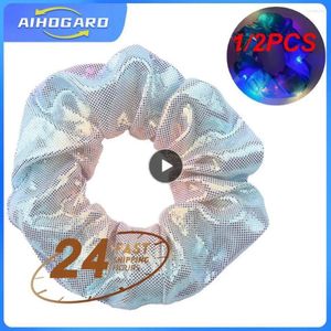 Party Decoration 1/2PCS Hair Scrunchies Light Up Elastic LED Women Girls Bands For Halloween Christmas