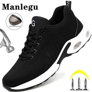 Çelik Toe İş Güvenliği Ayakkabıları Erkek Kadın Çalışıyor Spor ayakkabıları Nefes Alabilir Hafif Yıkılamaz Ayakkabı Erkek Güvenlik Ayakkabı Botları Erkek 240126