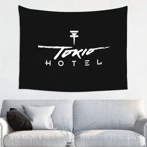 Tapestries Tokio El Billkaulitz Tapestry Wall Hanged Print Print Print Polyester Rock Fantasy Blankested Decor Tapiz