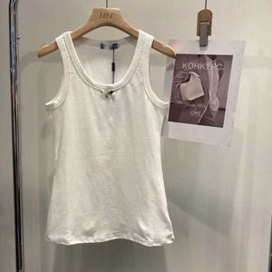 Camisoles Tanks Spring and Summer New Round With with Groom, Long, Sewing Luxury Star 유명한 디자인 피트니스 조끼 YQ240129