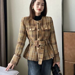 High End Custom Tweed Jacket Vintage Celebrity Top Jacket 240201