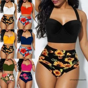 Colors Women Two Piece Swimsuit Print Strapless Band Sexy Beach Style Summer Bathing Suits Womens Swimwear