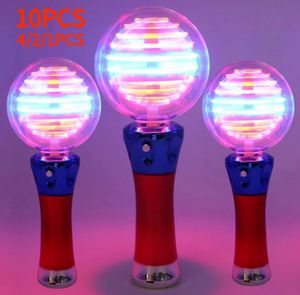 Light Up Magic Ball Toy Wand for Kids Performance Props Flash Toys Party Fluorescence Stick Blow in the Dark Favor 240126