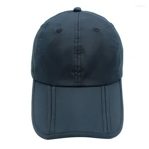 Ball Caps Outfly Men's Cap Summer Outdoor Running Baseball Foldable Sun Visors For Women With Storage Bag Portable Tennis Golf