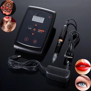 Professional Tattoo Gun Eyebrow Machine Pen For Permanent Make Up Eyebrows Microblading Makeup Kit Swiss Motor 240123